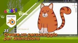 Blender 3.4 Grease Pencil - 35 - Creare un personaggio per animazione