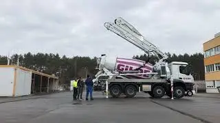 Putzmeister: Handover Truck Mixer Concrete Pump PUMI 25-4.67 CS Company Gilde [DE]
