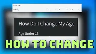 How to actually change your age if 