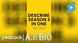 Describe A.P. Bio Season 3 in One Word | A.P. Bio #shorts