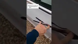 how to open the door on a tesla without using a thumb