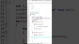 Symbol Pattern Design || C programming Pattern Tutorial || Alpha Pattern #c #coding #shots #viral