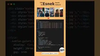 CSS ile Esnek Resim Gallery. #shorts