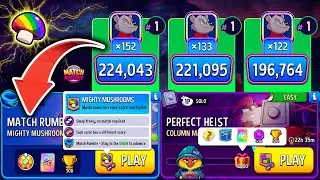 MATCH MASTERS🔥 x3 Rumble: Mighty Mushrooms // Solo: Column Mania + Challenge Album Completed