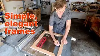 Picture frame BASICS. How to make a simple picture frame using a tablesaw.