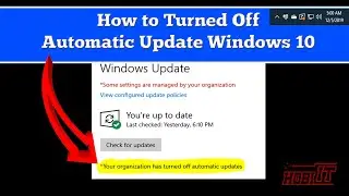 How to Turned Off Automatic Update Windows 10 | HOBI IT