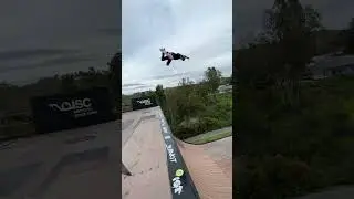 HUGE backside air on the mega ramp! 🛹