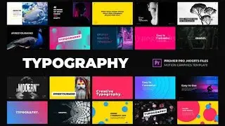 30 Modern Typography Pack After Effects Template No Copyright