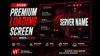 FiveM Server Loading Screen: Modern & Clean Design