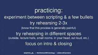Developing Organic Search Strategies||12 Presenting