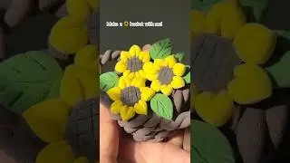DIY foam clay sunflowers 🌻 | Foam clay flowers 