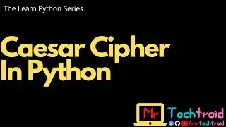 Caesar Cipher In Python - MTT - #Shorts