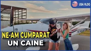 ZBOARA CU CAINELE INTR-UN AVION PRIVAT 🐕 | USA Vlog #21