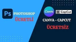 Ücretsiz Photoshop alternatifi uygulamalar. Canva - Capcut