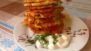Драники (деруны) с куриным фаршем. Простой и вкусный рецепт.