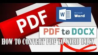 Convert PDF file to Microsoft Office Word Document | How to convert pdf to word doc for free!
