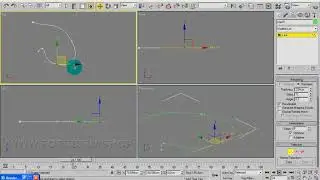 3dsmax Преобразование вершин сплайна. Урок 28