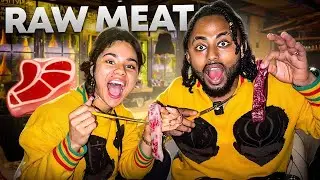 Eating RAW MEAT with Wifey in Ethiopia **FIRST TIME**