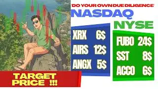 NASDAQ NYSE PENNY STOCKS GAINERS WITH TARGET PRICE
