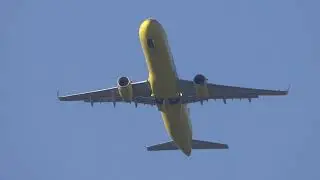 Spirit Airlines Airbus A321 Sharklets N660NK go around at Hamburg Airport