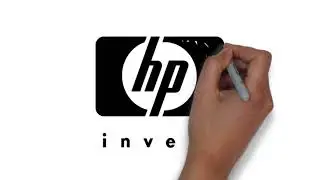 How to draw Hawlett Packard HP logo