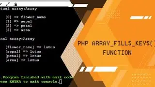 PHP | Array Fill Keys Function