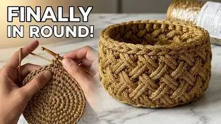 I Didn’t Expect That This Is Possible With Crochet 😱!!! Knitted Cord Basket