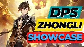 ZHONGLI NUKE DAMAGE SHOWCASE | GENSHIN IMPACT!