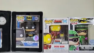 Funko Pop BatMan 25th Anniversary,  Iron Man , The Riddler 