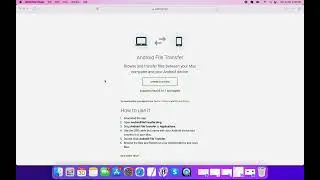 How to Install Android File Transfer in Mac