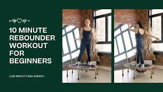 10 Minute Trampoline Workout For Beginners | Beginner Rebounder Cardio | the ness