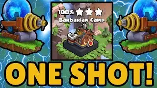 How to One Shot Barb Camp | Default Layout | Best Clan Capital Attack Strategy | Clash of Clans