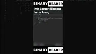 leetcode 215 Kth largest element in an array 