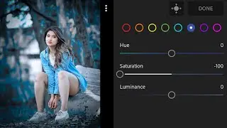 Lightroom Dark Blue Tone Photo Editing | Lightroom Best Photo Editing
