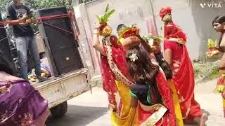 Kalash Yatra on Madhubani Purnia Bihar law College Punam Vivah bhavan please support me