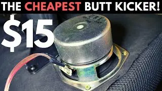 The Cheapest Butt Kicker / Bass Shaker For Sim Racing | DIY Subwoofer To Butt Kicker Conversion