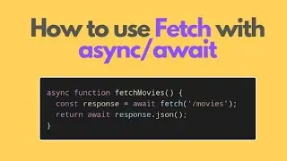 How to fetch data from an API in JavaScript | Fetch API | async/await methods