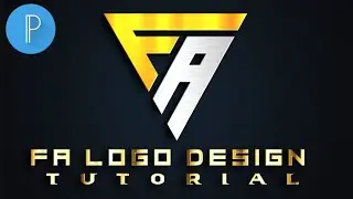 FA Letter Logo Design Video Tutorial With Pixellab App