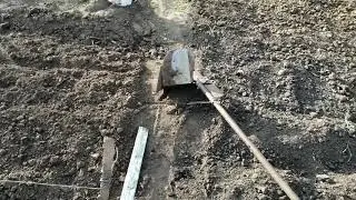 Посадка картошки  под плужок!