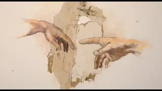 Cover-up for water damaged ceiling with fresco - stevie bolton
