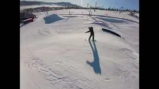 Freestyle snowboarding on FPV