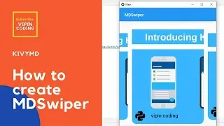 #13 How to create MDSwiper in python | kivy | kivymd | vipin coding