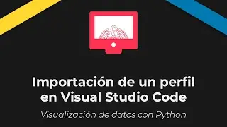 Visualización de datos con Python. Importación de un perfil en Visual Studio Code