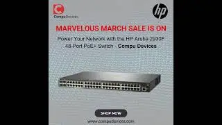 Power Your Network with the HP Aruba 2930F 48-Port PoE+ Switch! 