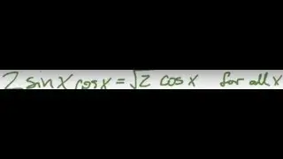 Solve 2sinxcosx=sqrt2(cosx) for all x.