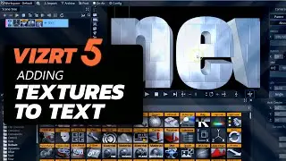 How to add texture to text in Vizrt 5
