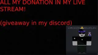 Huge thank you to everybody that donated to me during my live stream!
