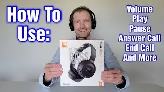 JBL TUNE510BT Headphones – How To Use (Volume, Play, Pause, Answer Call, End Call, & More)