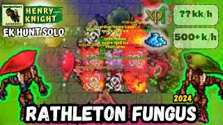 Tibia - Knight Level 999 Hunt Solo ORAMOND FUNGUS (Rathleton Fungi Sewers) | Ek Hunt Solo #194