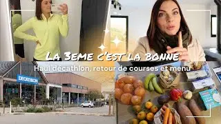 VLOG⎟Haul Décathlon, retour de courses et menu de la semaine